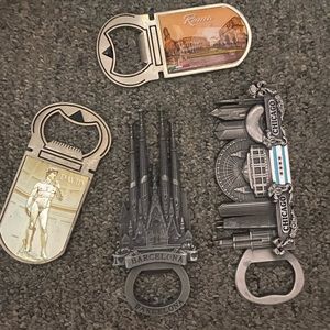 European bottle opener magnets